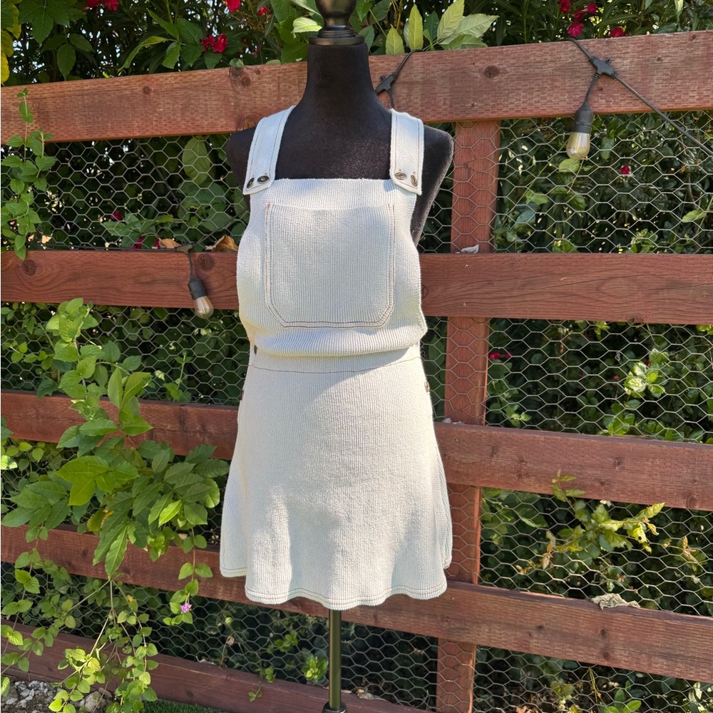 Zara Blue/Gray knit overall Dress